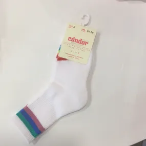 Condor Rainbow Striped Terry Sole Sports Socks