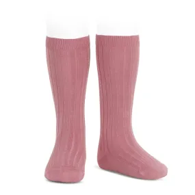 Condor Ribbed Knee High Socks-Tamarisk