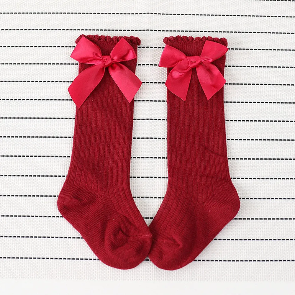 Cora Knee High Socks with Bow