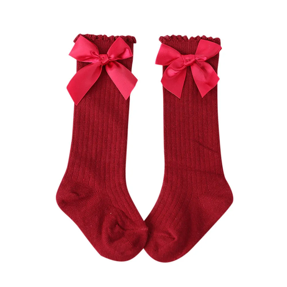 Cora Knee High Socks with Bow