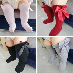 Cora Knee High Socks with Bow