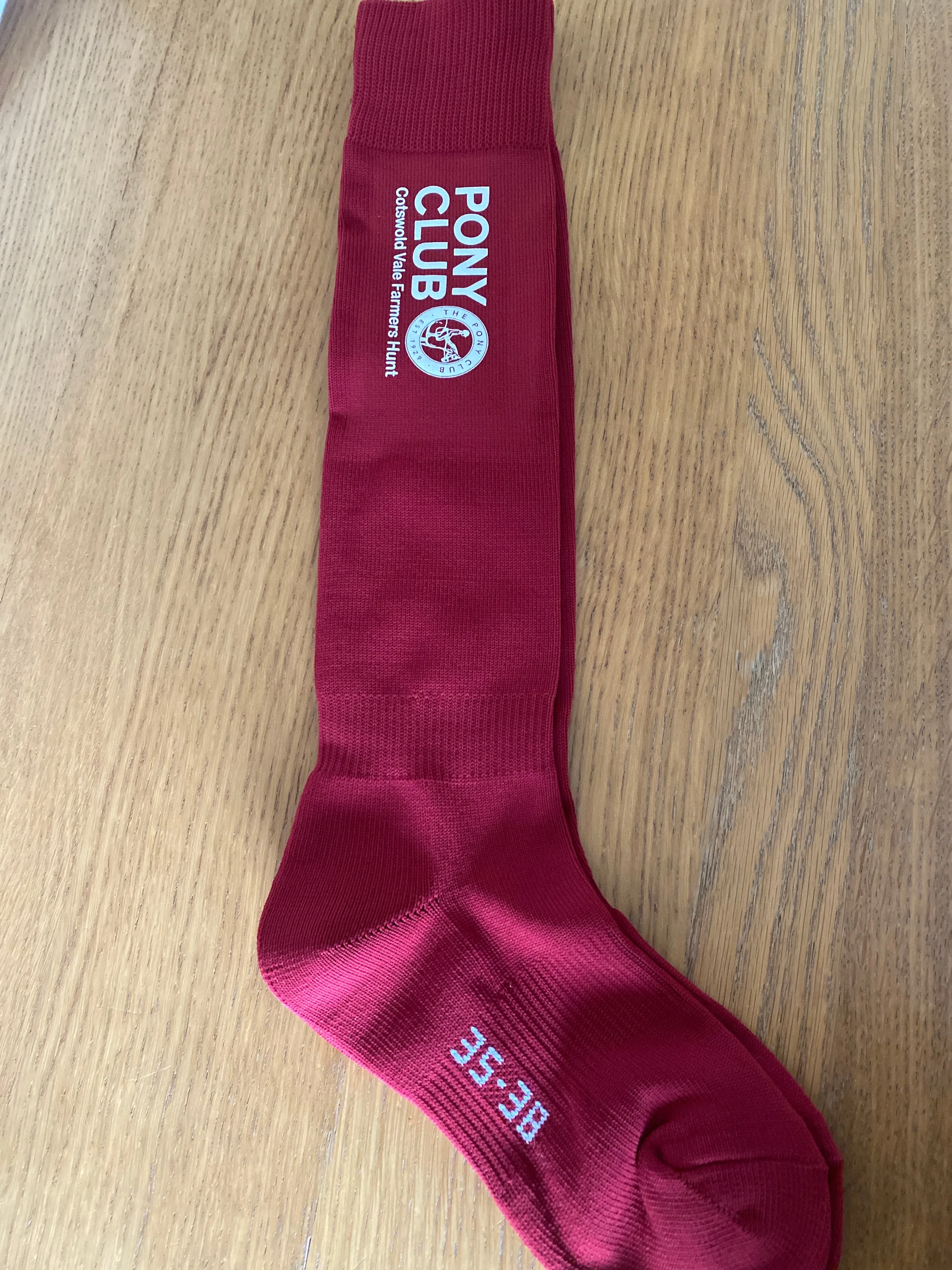 Cotswold Vale Pony Club Long Sock