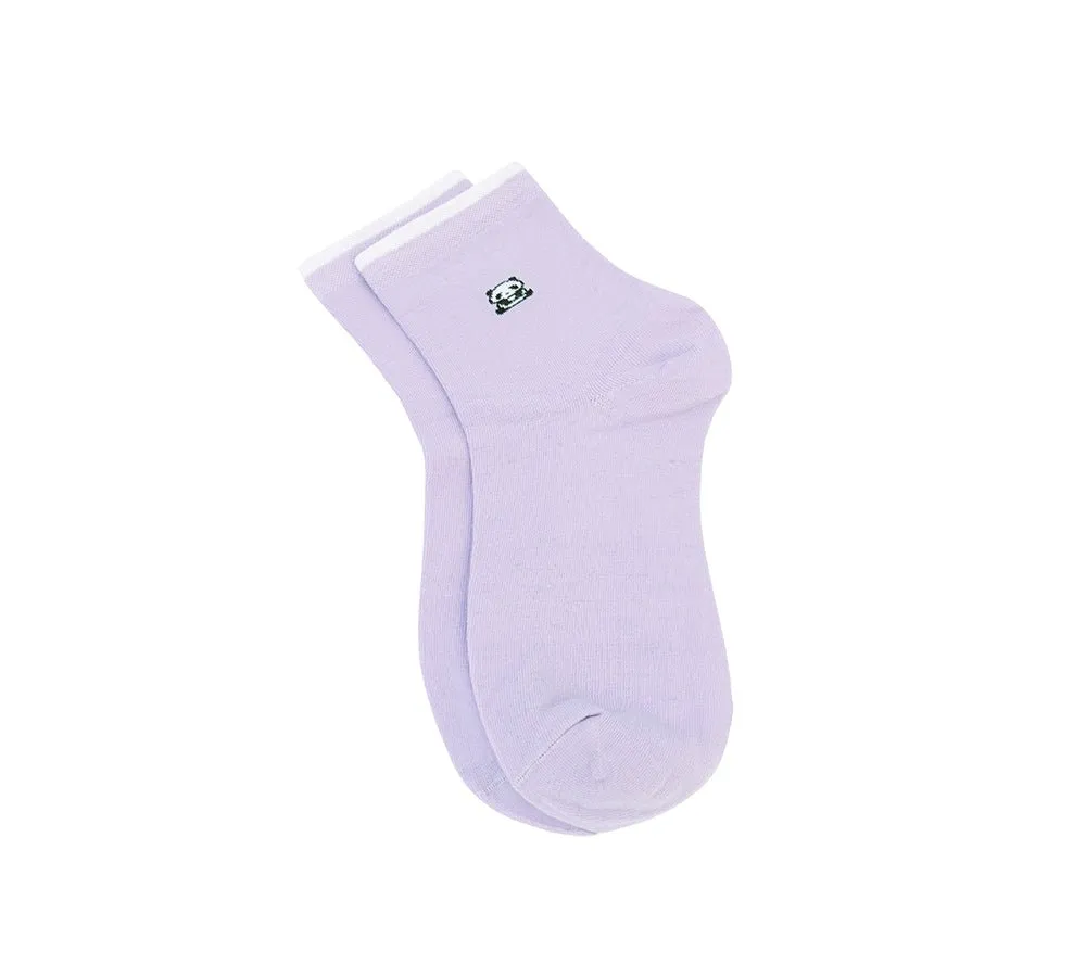 Cotton Quarter Crew Socks One Pair