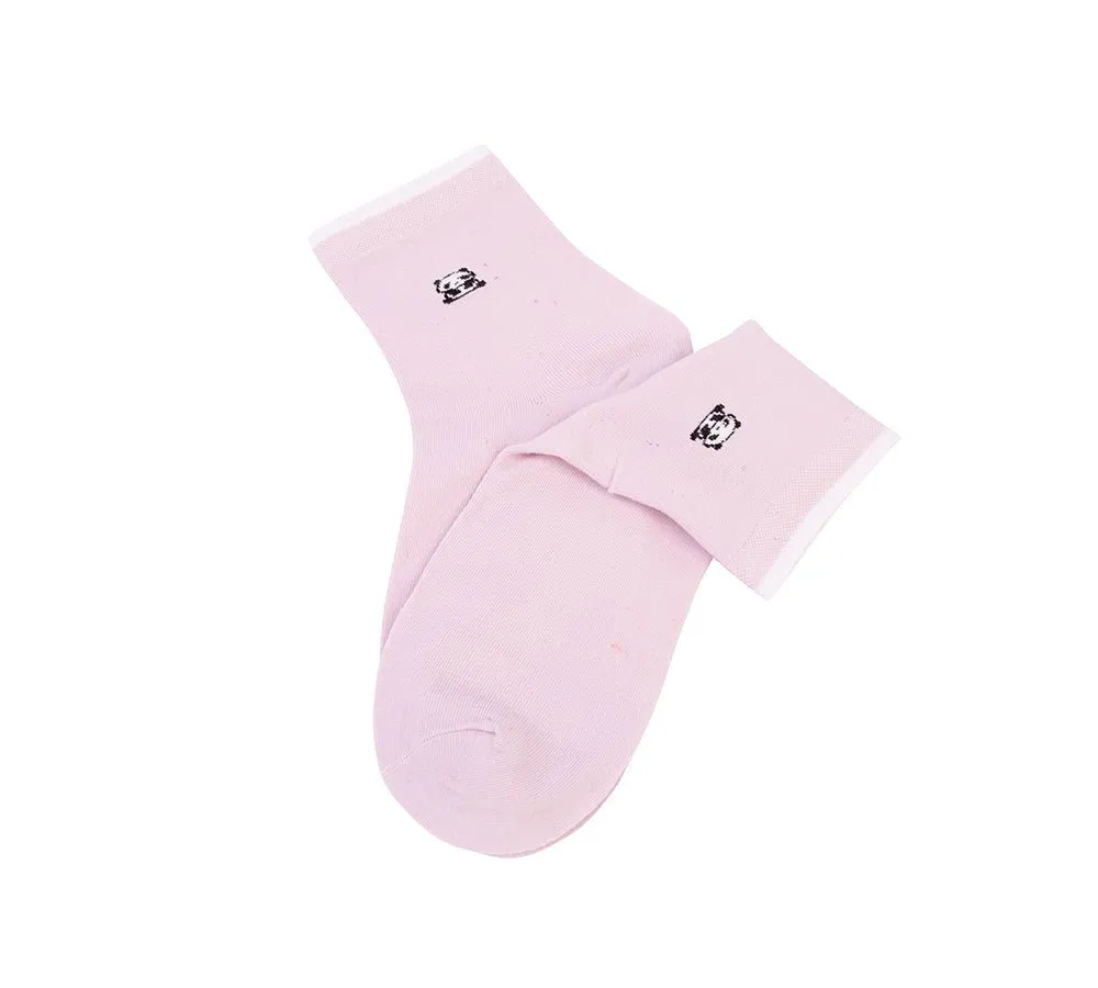 Cotton Quarter Crew Socks One Pair