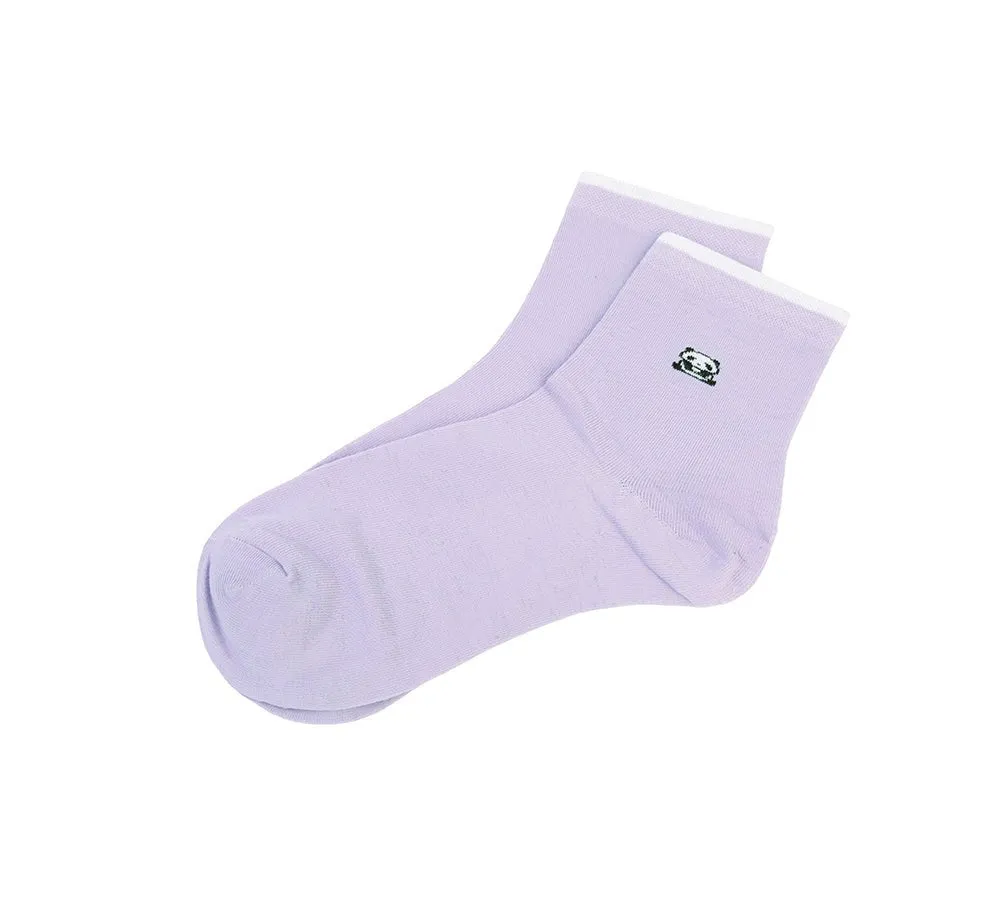 Cotton Quarter Crew Socks One Pair