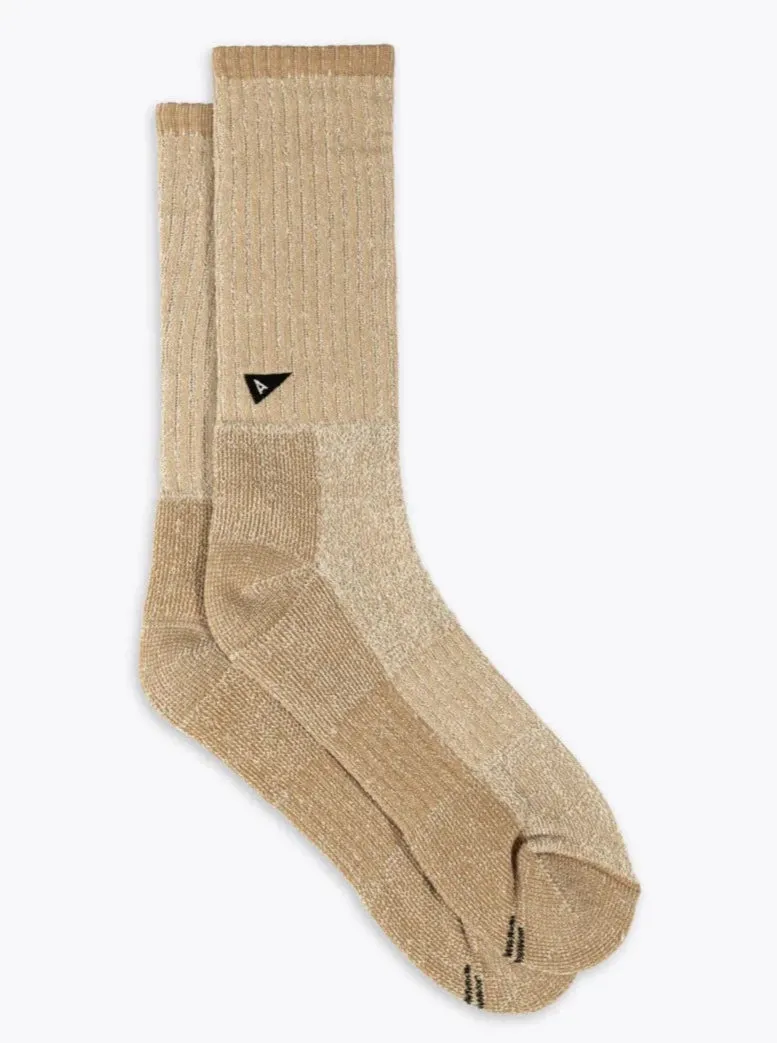 Crew Sock Terry Marl - Cereal