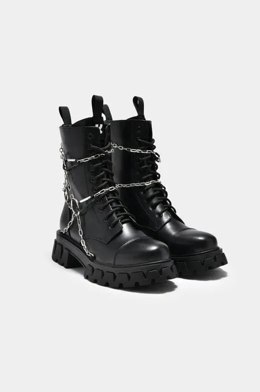 Cyrus Chain Boots [Last size 10, 12]