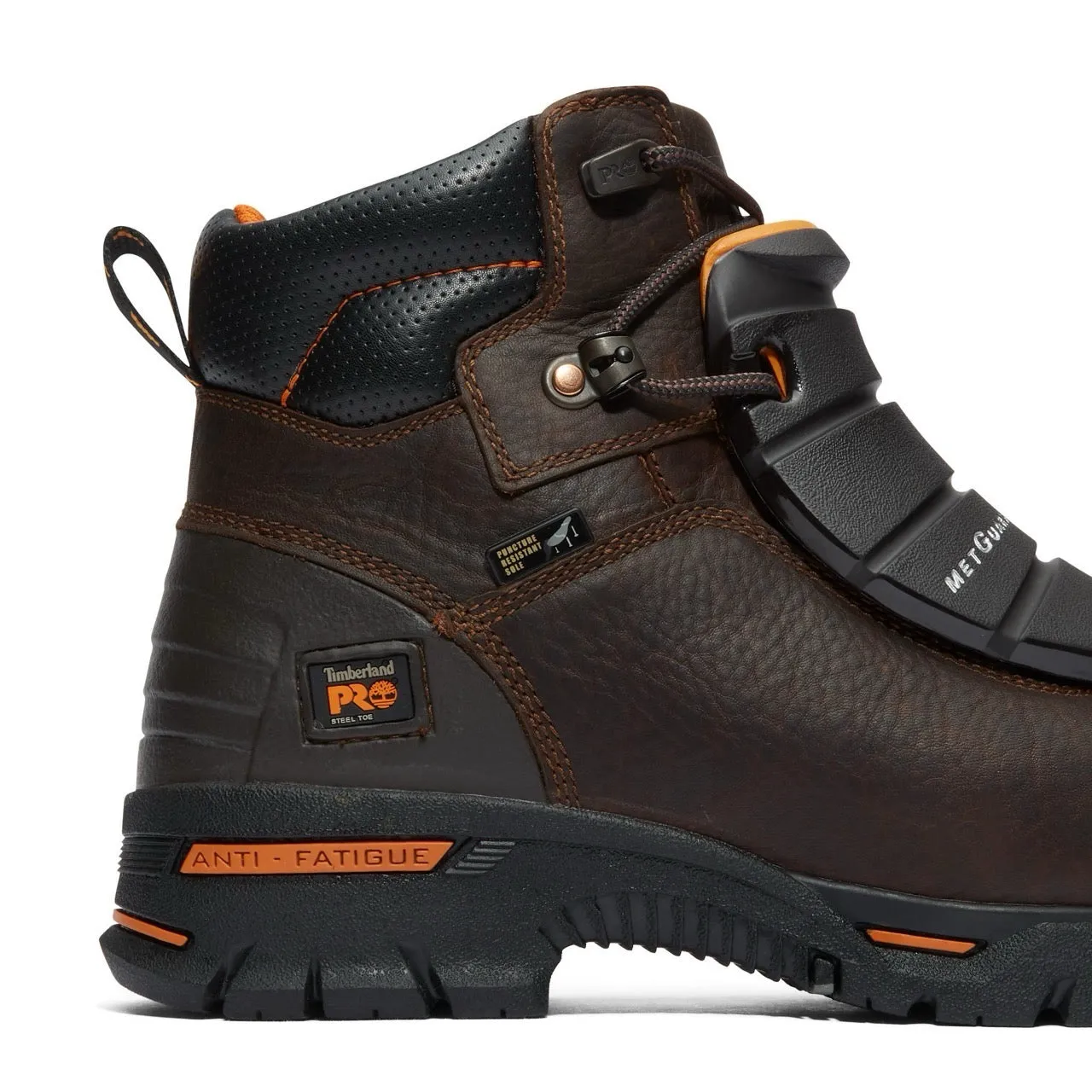 Endurance 6 Inch Steel-Toe PR Met Guard Work Boot Brown