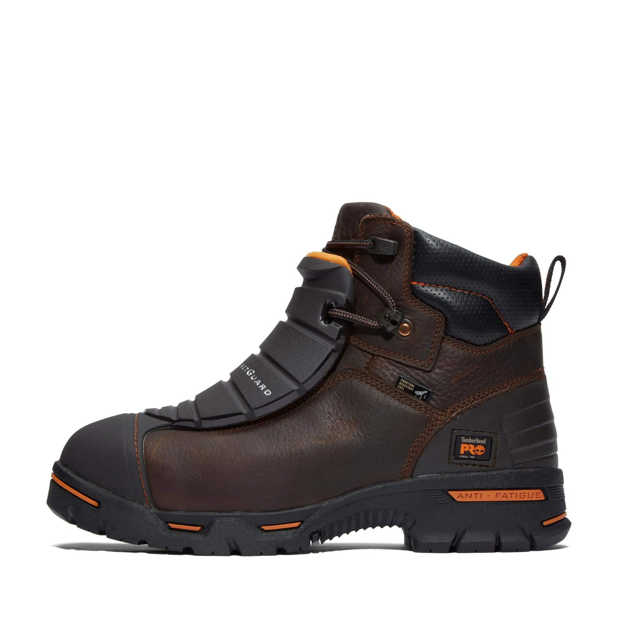 Endurance 6 Inch Steel-Toe PR Met Guard Work Boot Brown