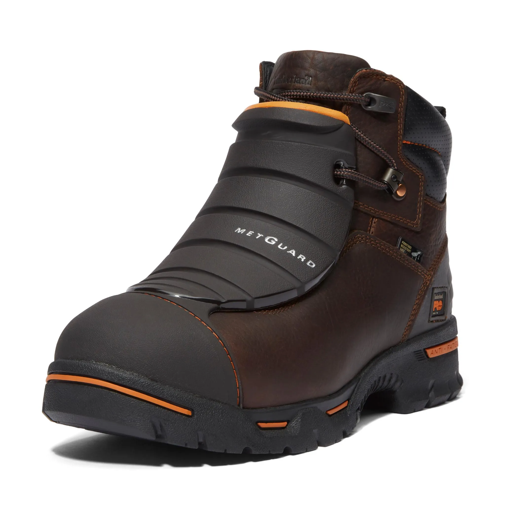 Endurance 6 Inch Steel-Toe PR Met Guard Work Boot Brown