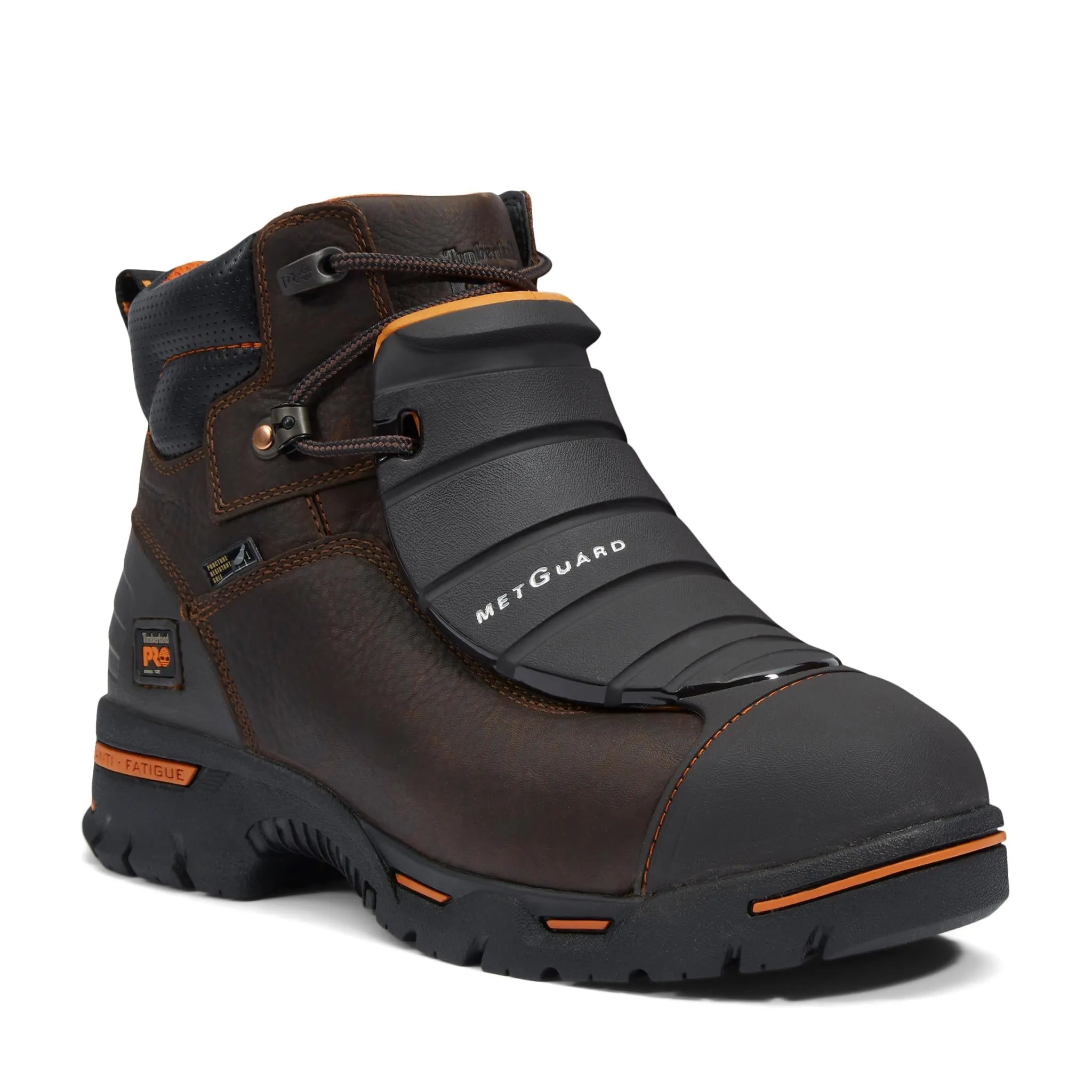 Endurance 6 Inch Steel-Toe PR Met Guard Work Boot Brown