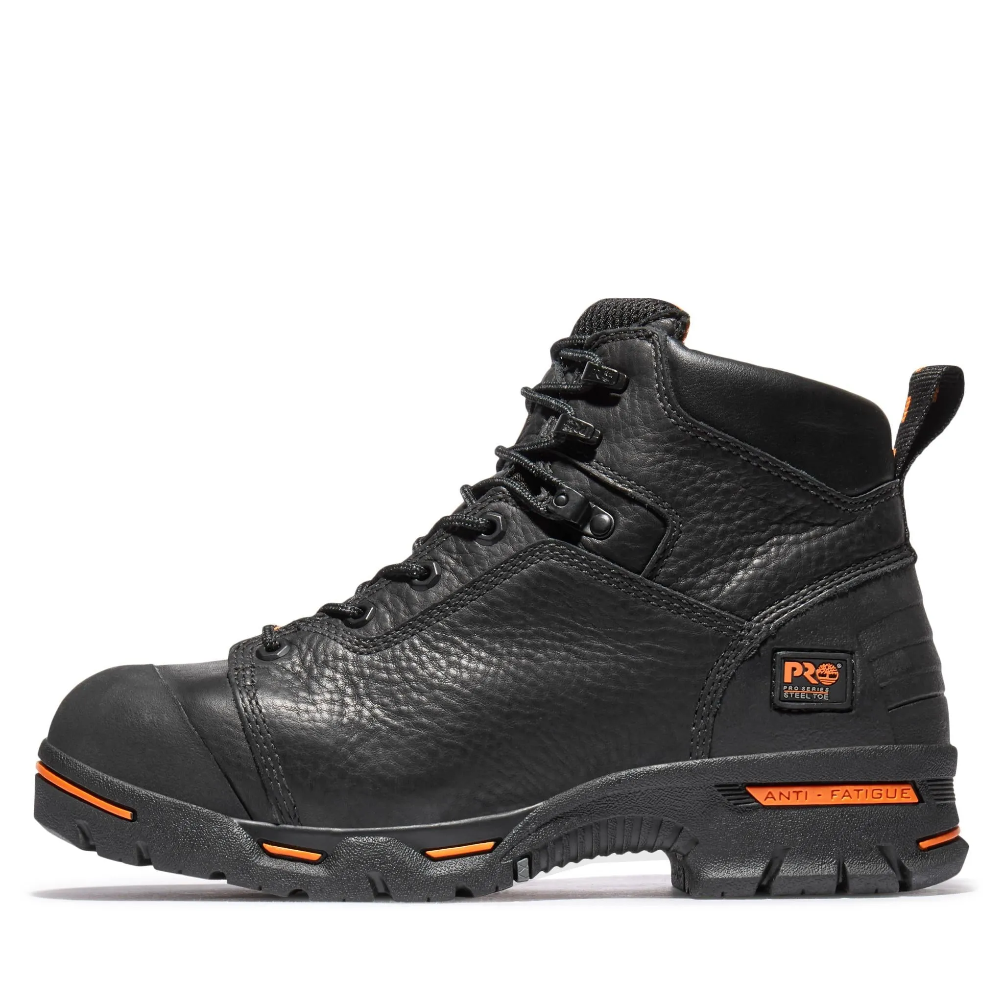 Endurance 6 Inch Steel-Toe Waterproof PR Work Boot Black