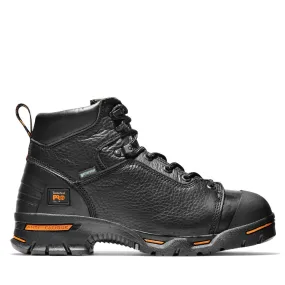 Endurance 6 Inch Steel-Toe Waterproof PR Work Boot Black