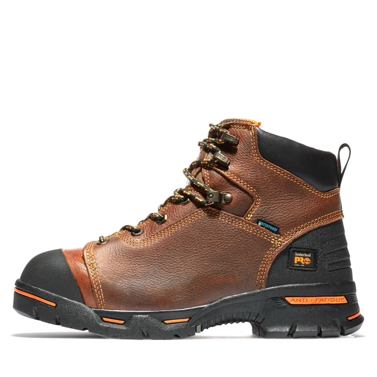 Endurance 6 Inch Steel-Toe Waterproof PR Work Boot Brown