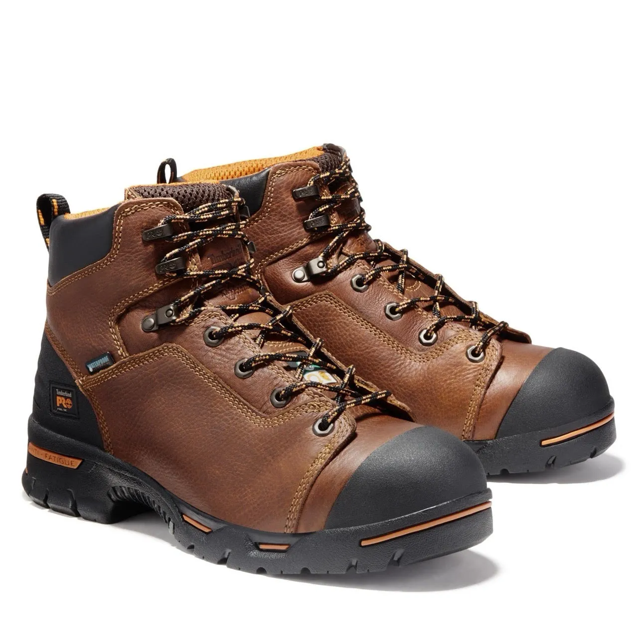 Endurance 6 Inch Steel-Toe Waterproof PR Work Boot Brown