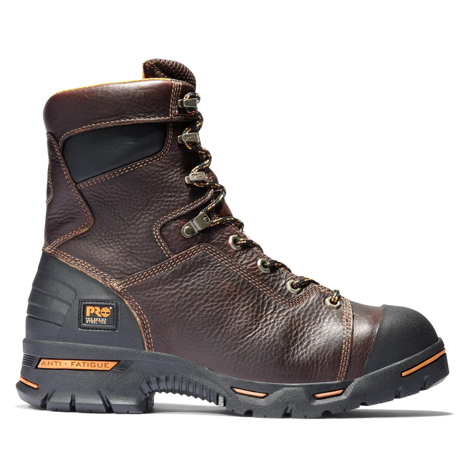 Endurance 8 Inch Steel-Toe Work Boot Brown