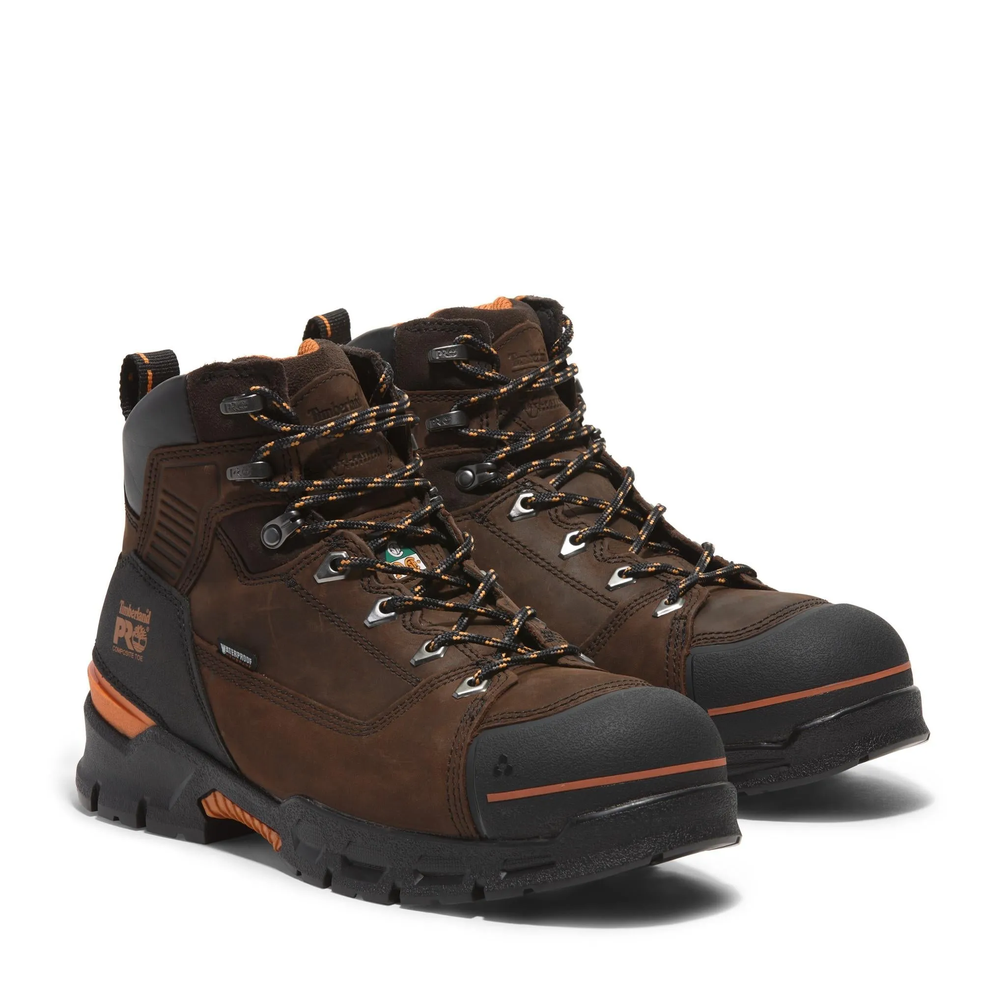 Endurance Ev 6 Inch Composite-Toe Waterproof Work Boot Brown