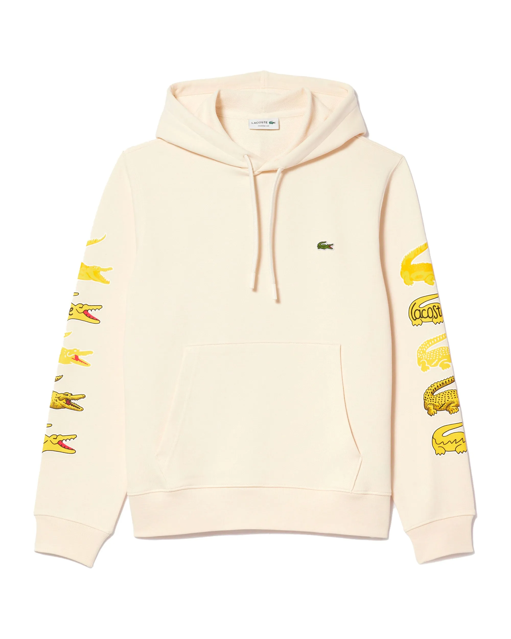 Felpa Uomo Lacoste Patch Beige