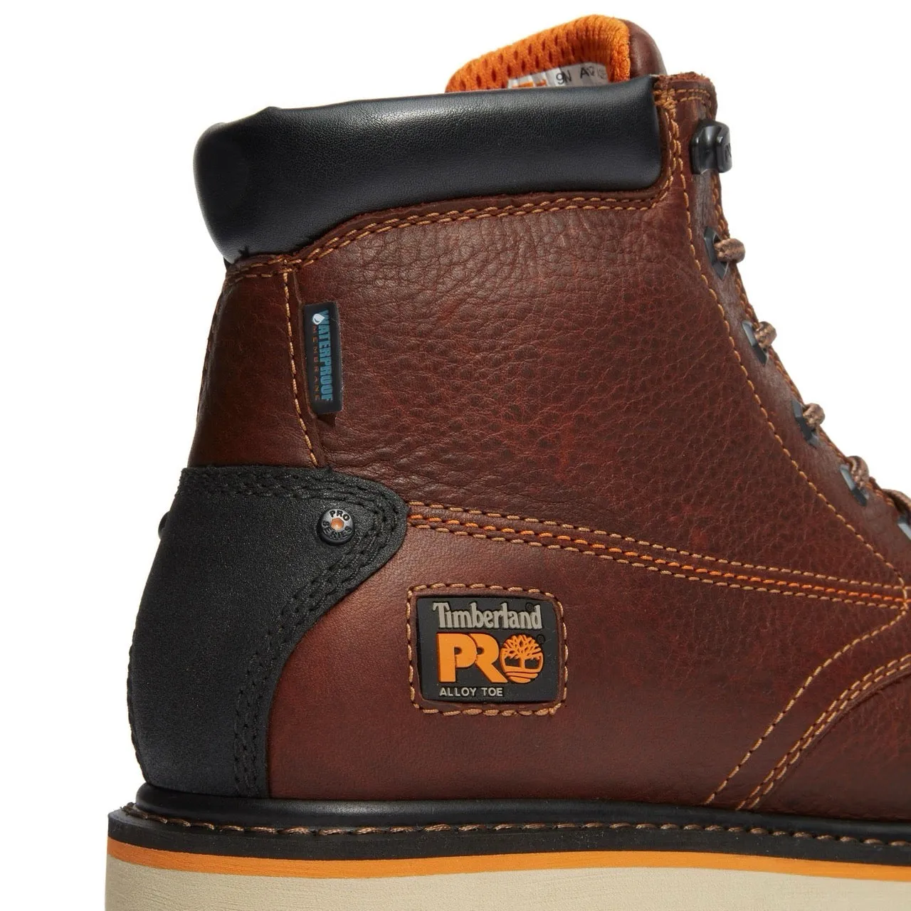 Gridworks 6 Inch Alloy-Toe Waterproof Work Boot Brown