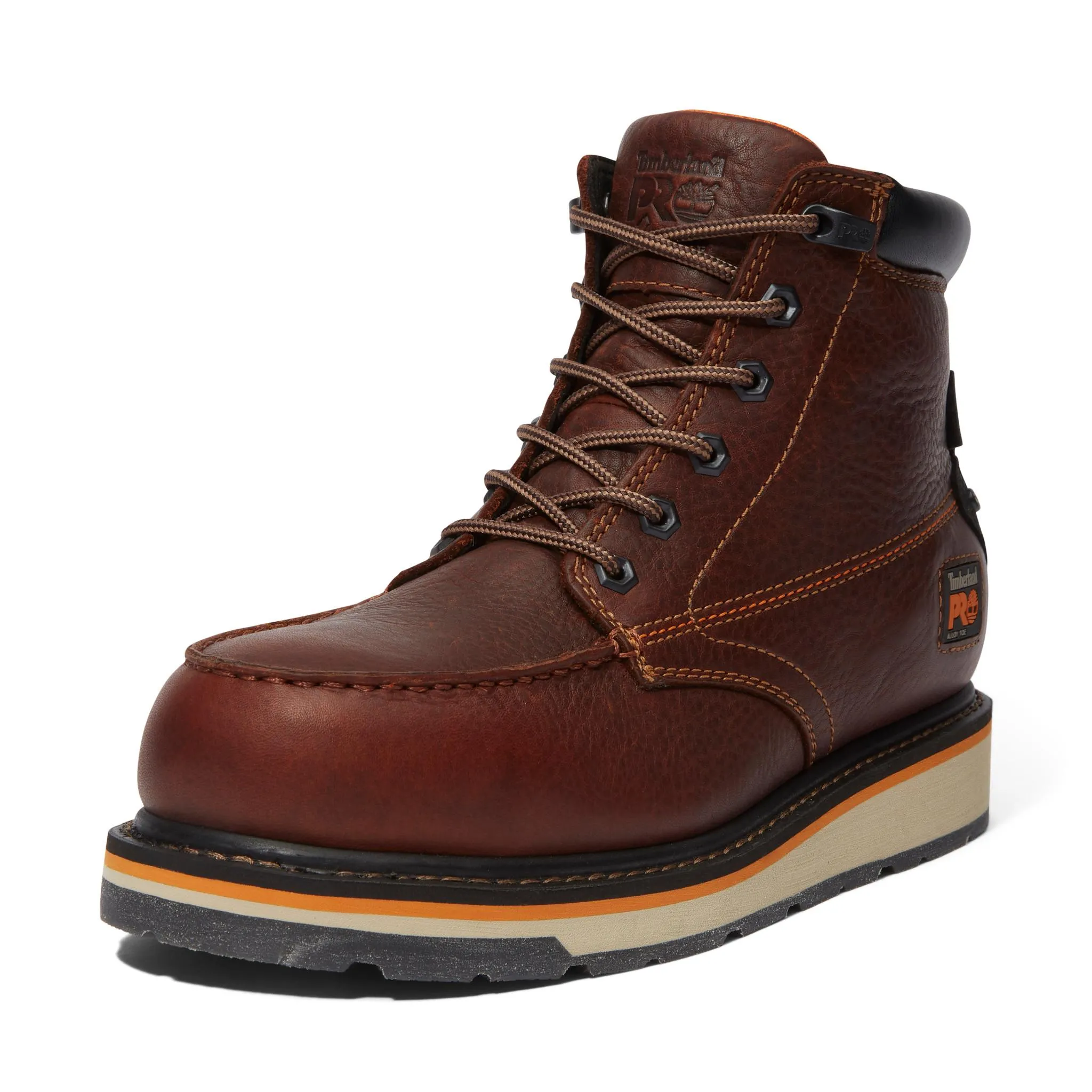 Gridworks 6 Inch Alloy-Toe Waterproof Work Boot Brown