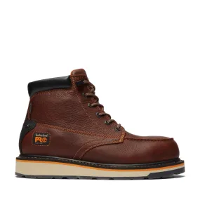 Gridworks 6 Inch Alloy-Toe Waterproof Work Boot Brown