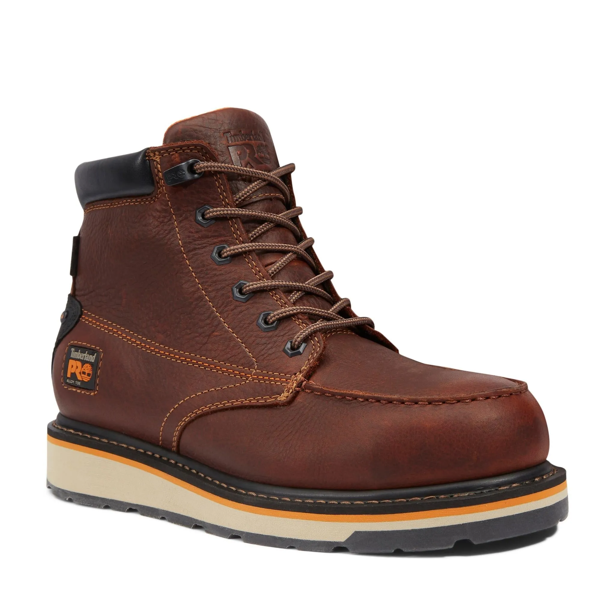 Gridworks 6 Inch Alloy-Toe Waterproof Work Boot Brown