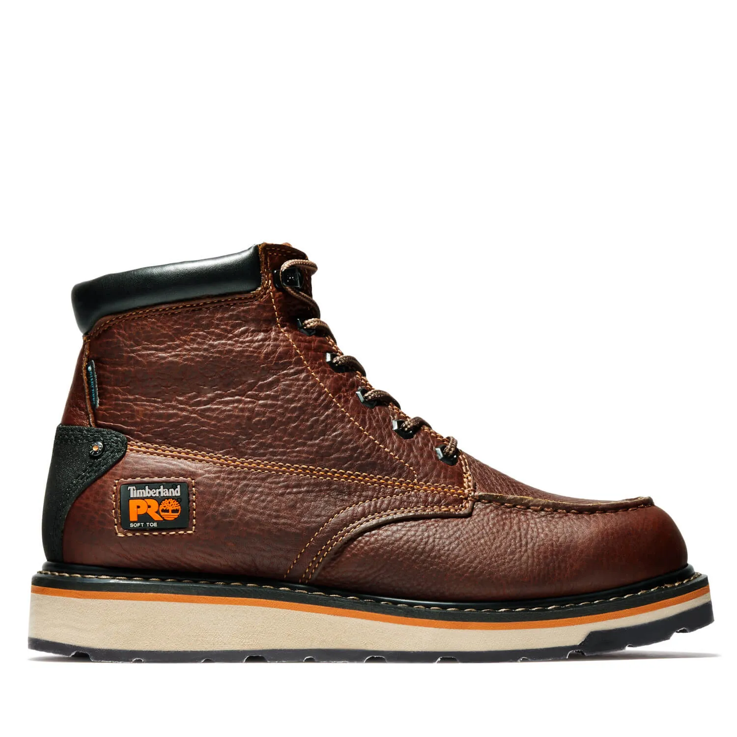 Gridworks 6 Inch Soft-Toe Waterproof Boot Brown