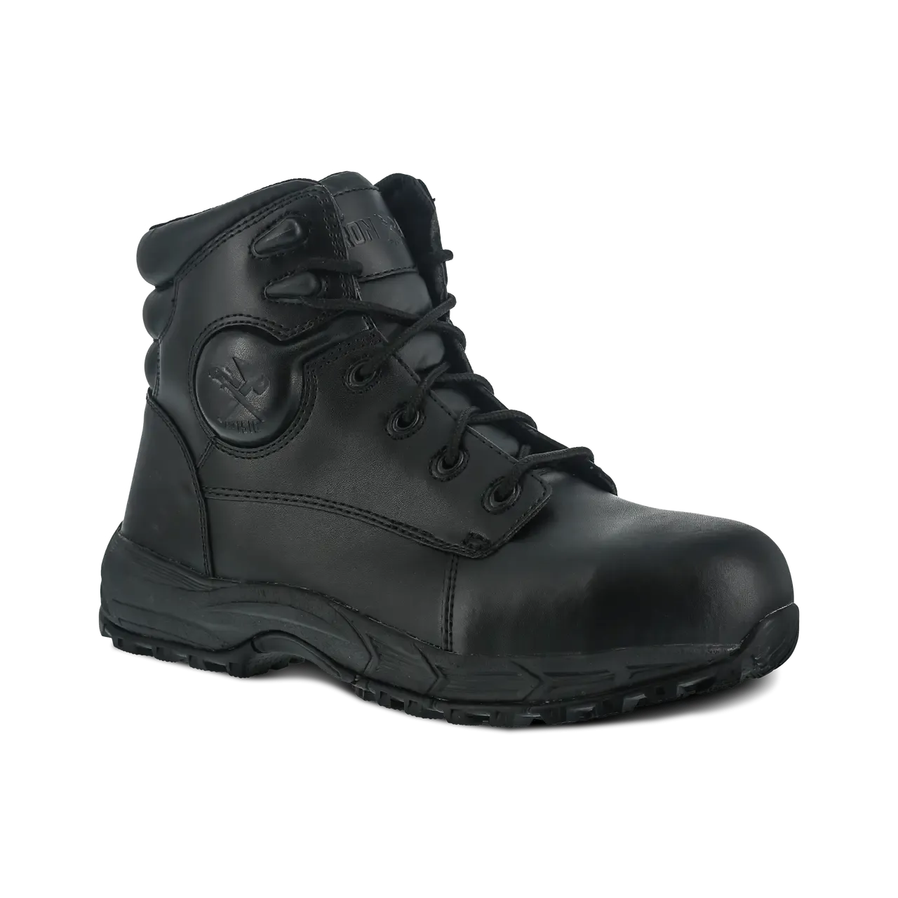 Ground Finish Steel-Toe 6" Work Boot Black