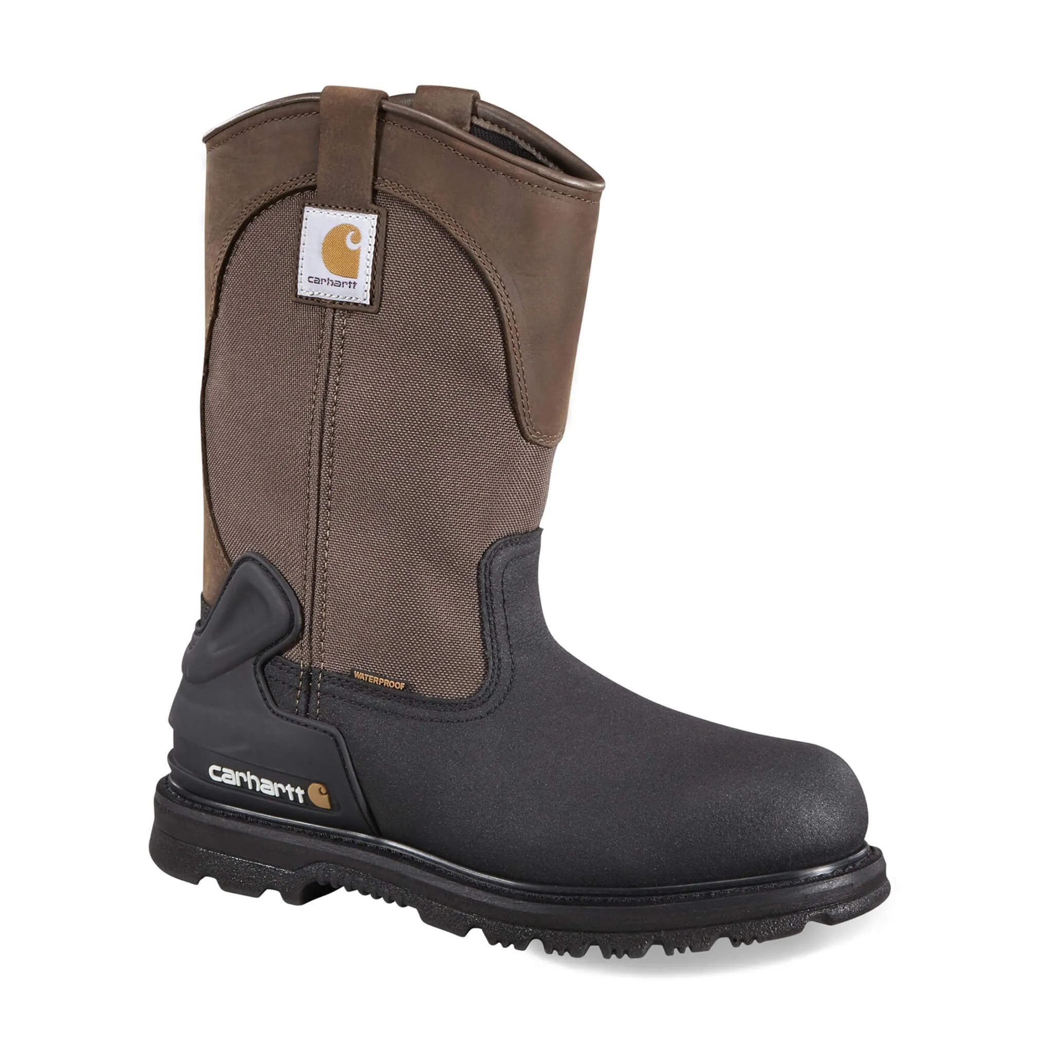 Heritage Wp Ins. 11" Steel Toe Dark Brown/Black Wellington Work Boot