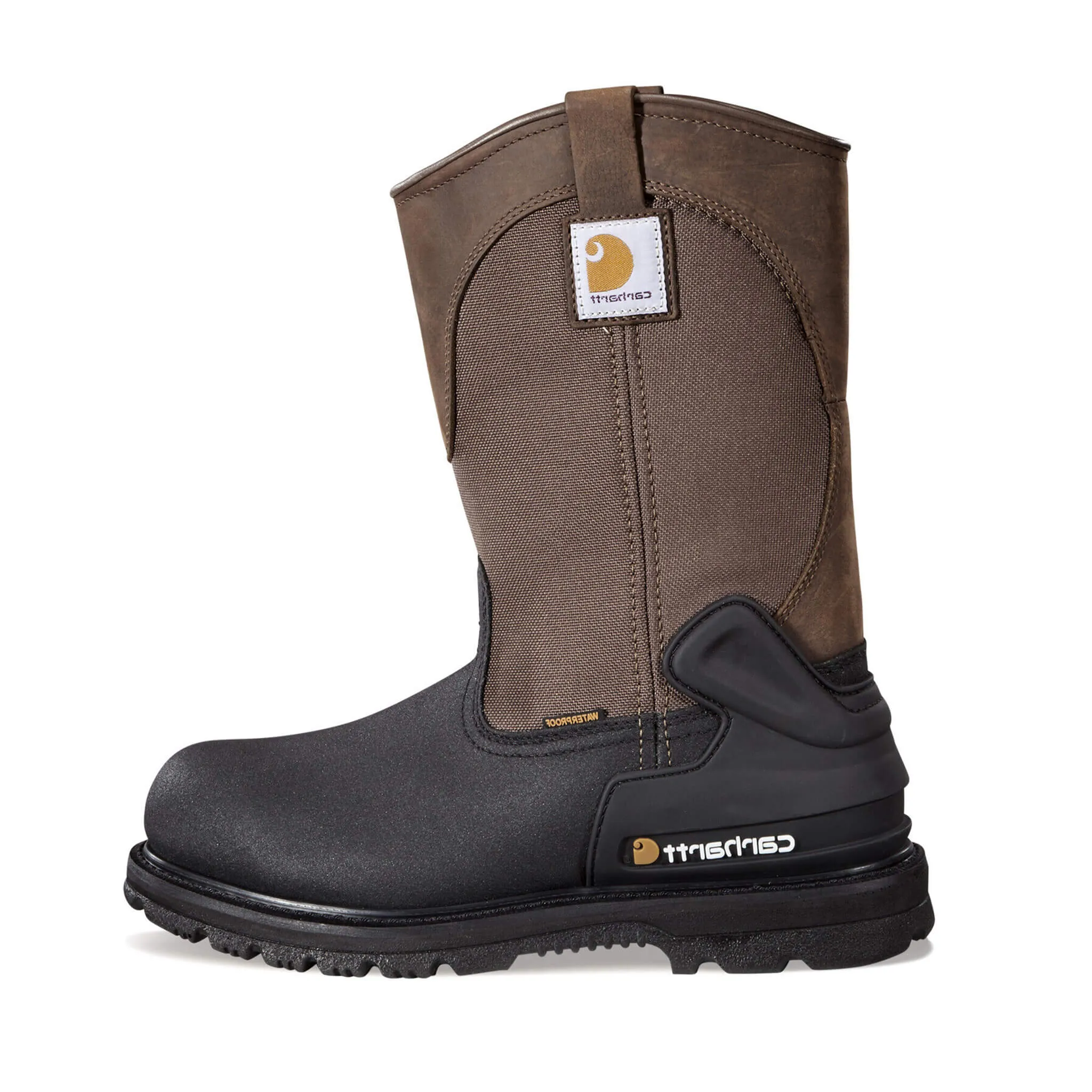 Heritage Wp Ins. 11" Steel Toe Dark Brown/Black Wellington Work Boot