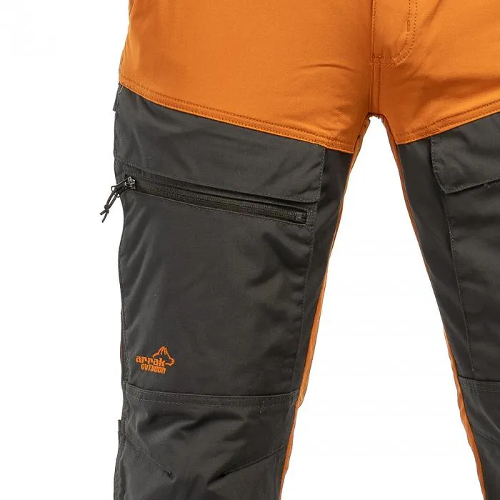 Mens Hybrid Pants in Burnt Orange