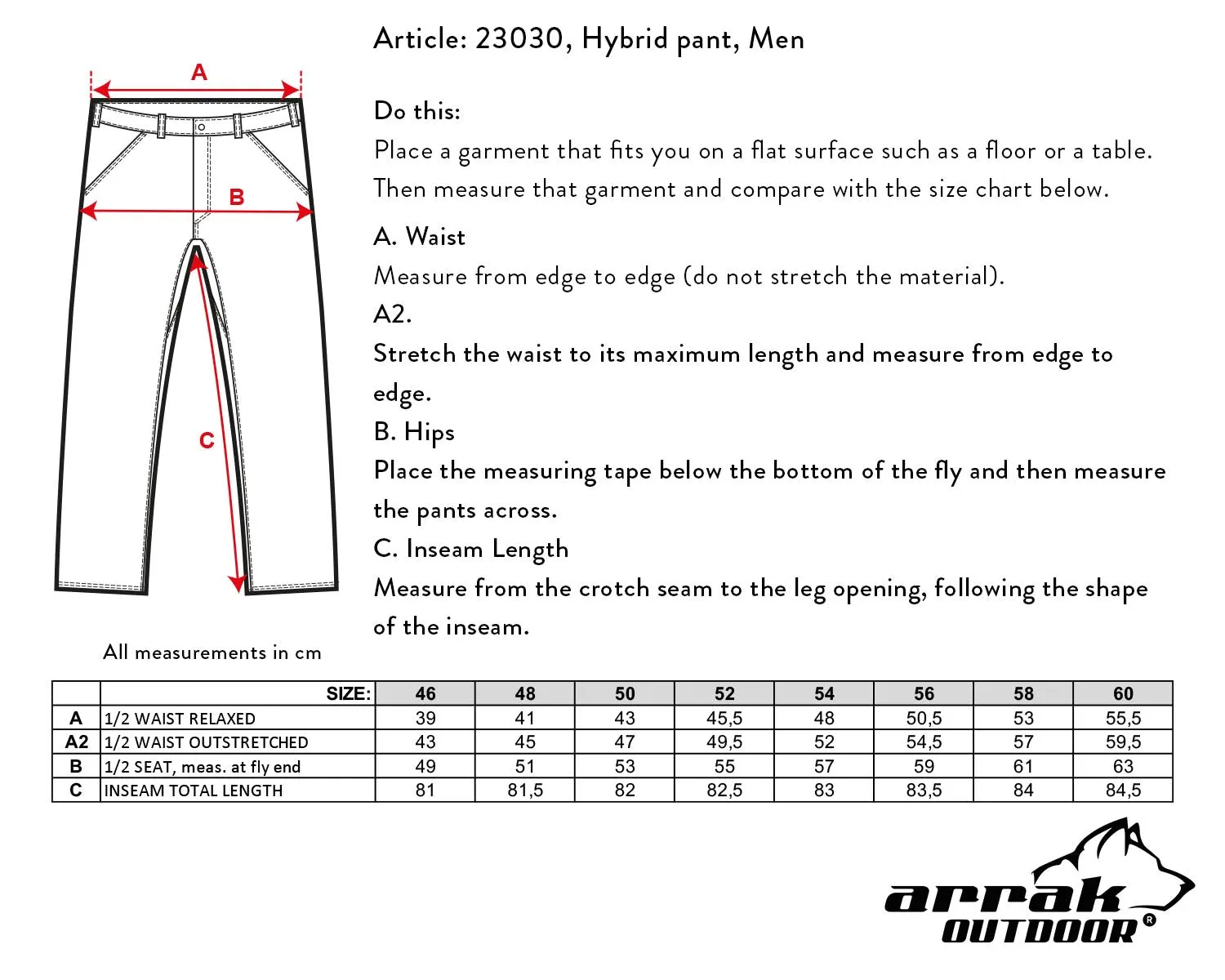 Mens Hybrid Pants in Burnt Orange