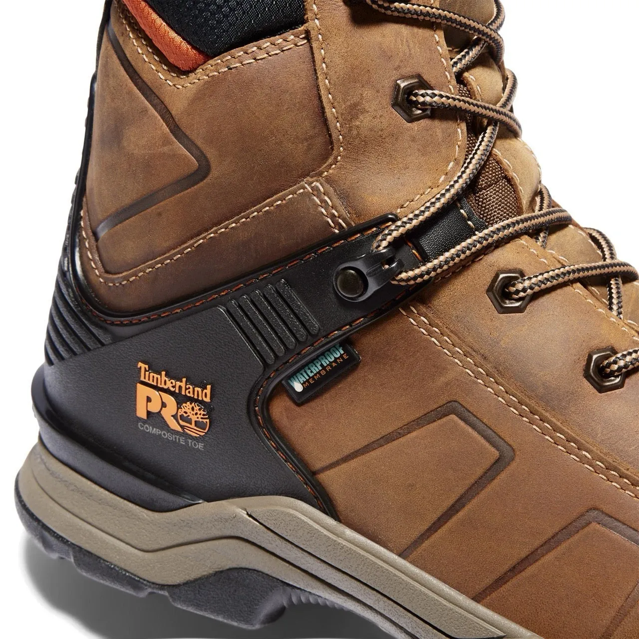 Hypercharge 8 Inch Composite-Toe Waterproof Work Boot Brown