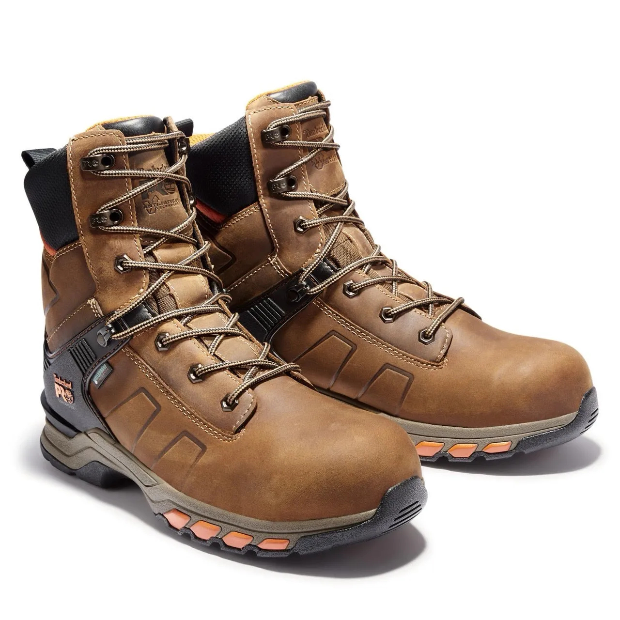 Hypercharge 8 Inch Composite-Toe Waterproof Work Boot Brown