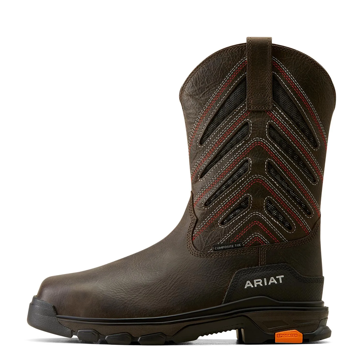 Intrepid VentTEK Composite Toe Work Boot Iron Coffee