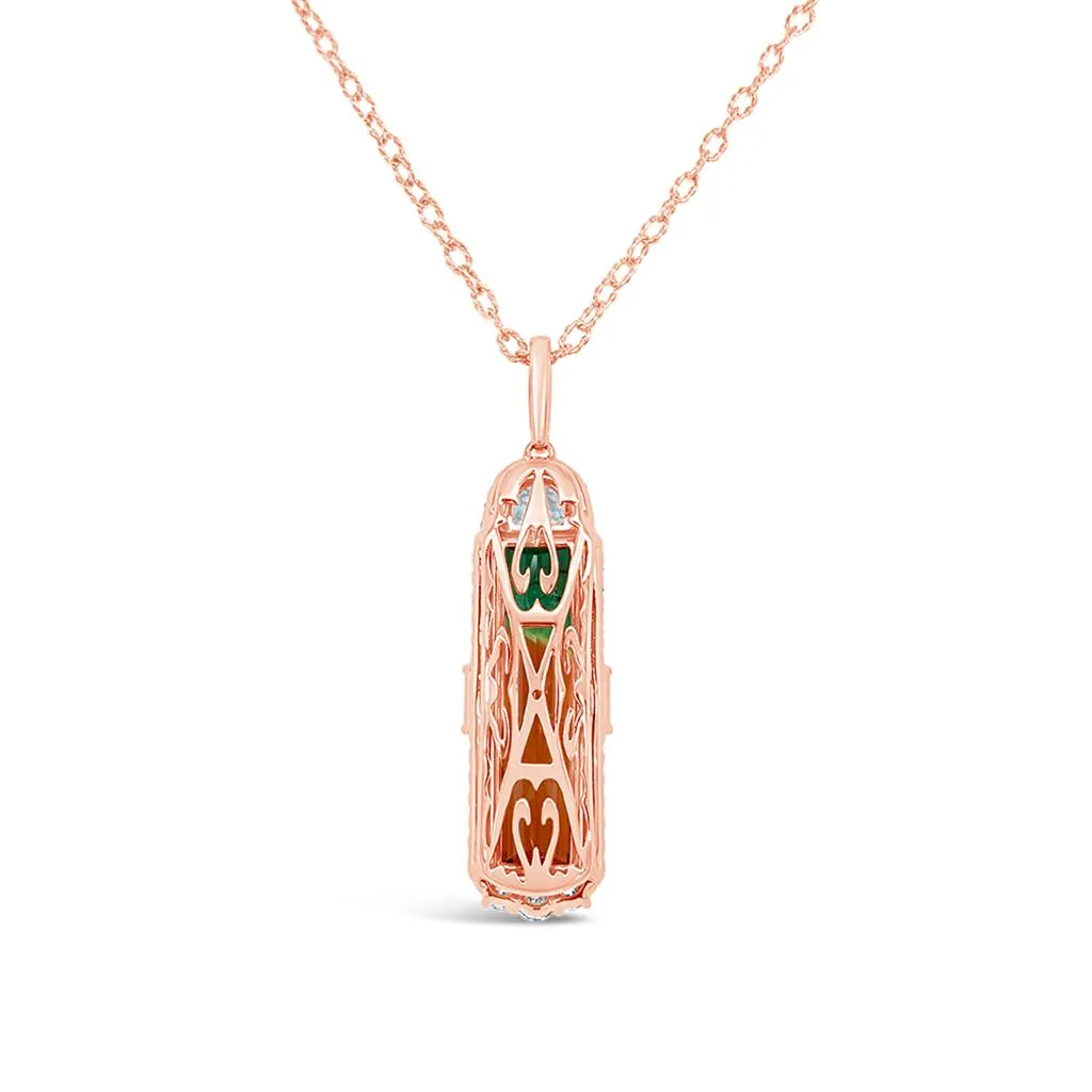 Irisa by Martin Binder Bi-Color Tourmaline & Diamond Necklace