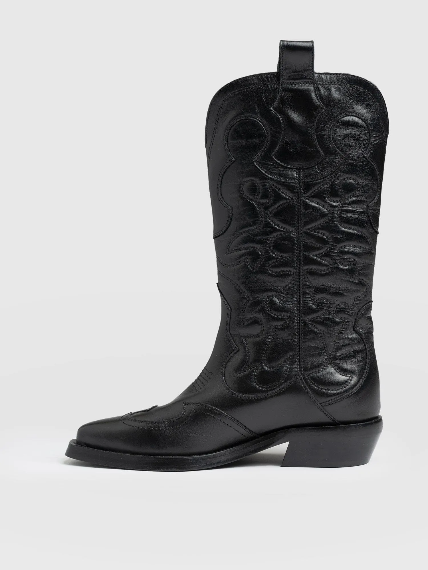 Kansas Western Boot - Black