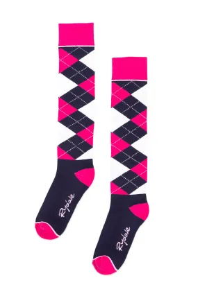 Ladies Argyle III Knee High Socks