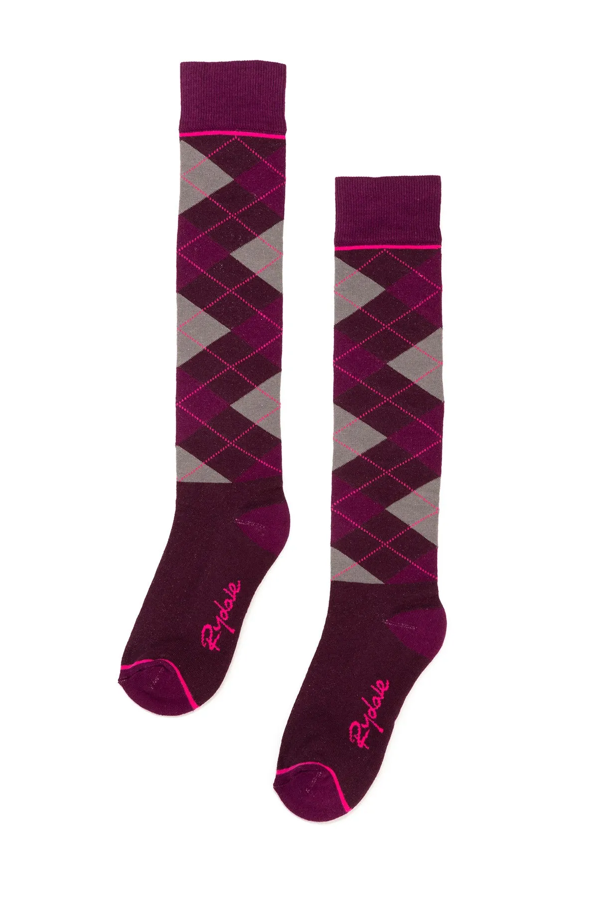 Ladies Argyle III Knee High Socks