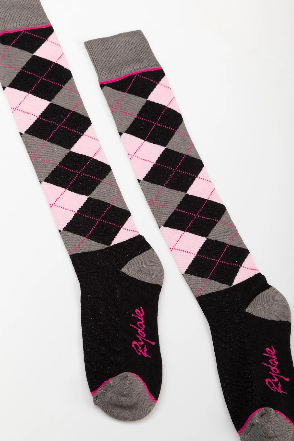 Ladies Argyle III Knee High Socks