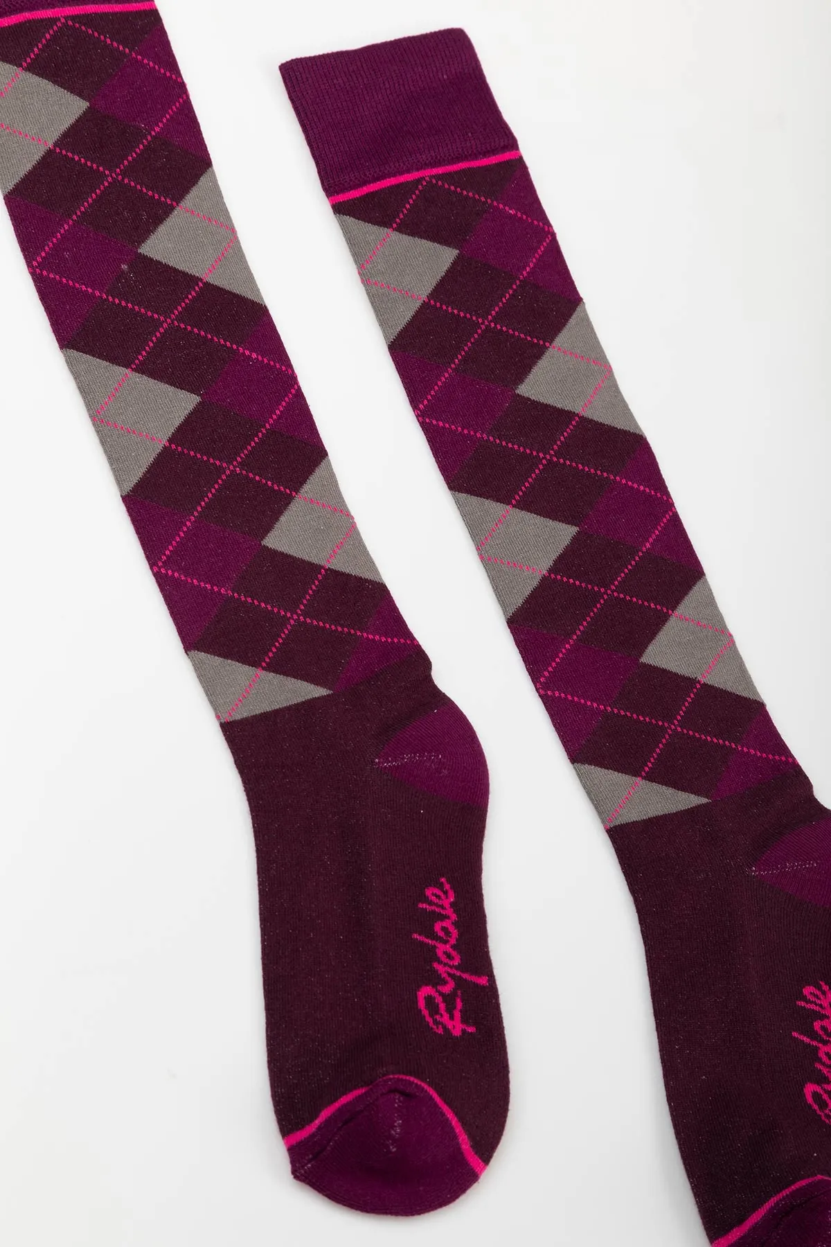 Ladies Argyle III Knee High Socks