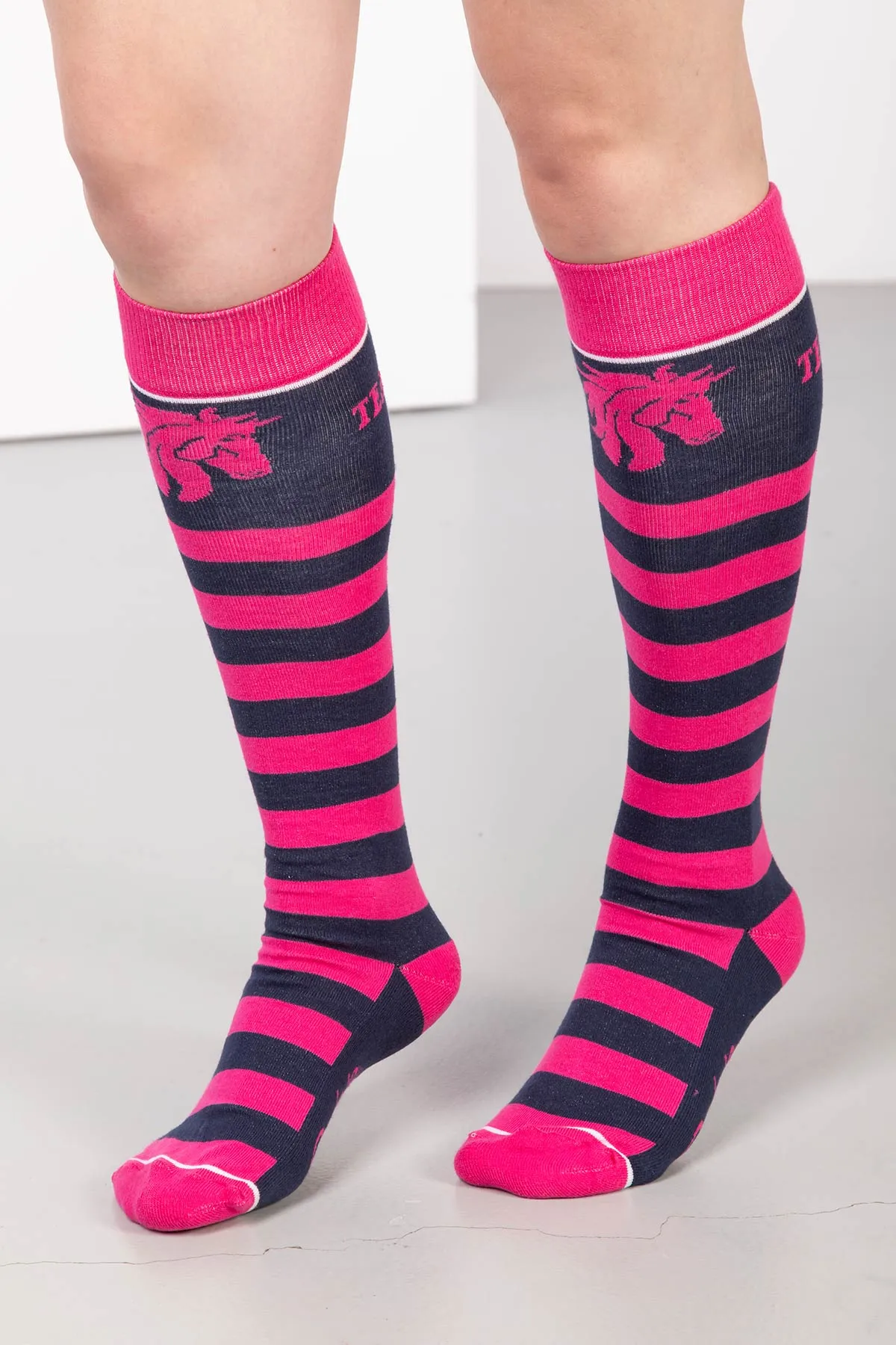 Ladies Horses Head Knee Length Socks