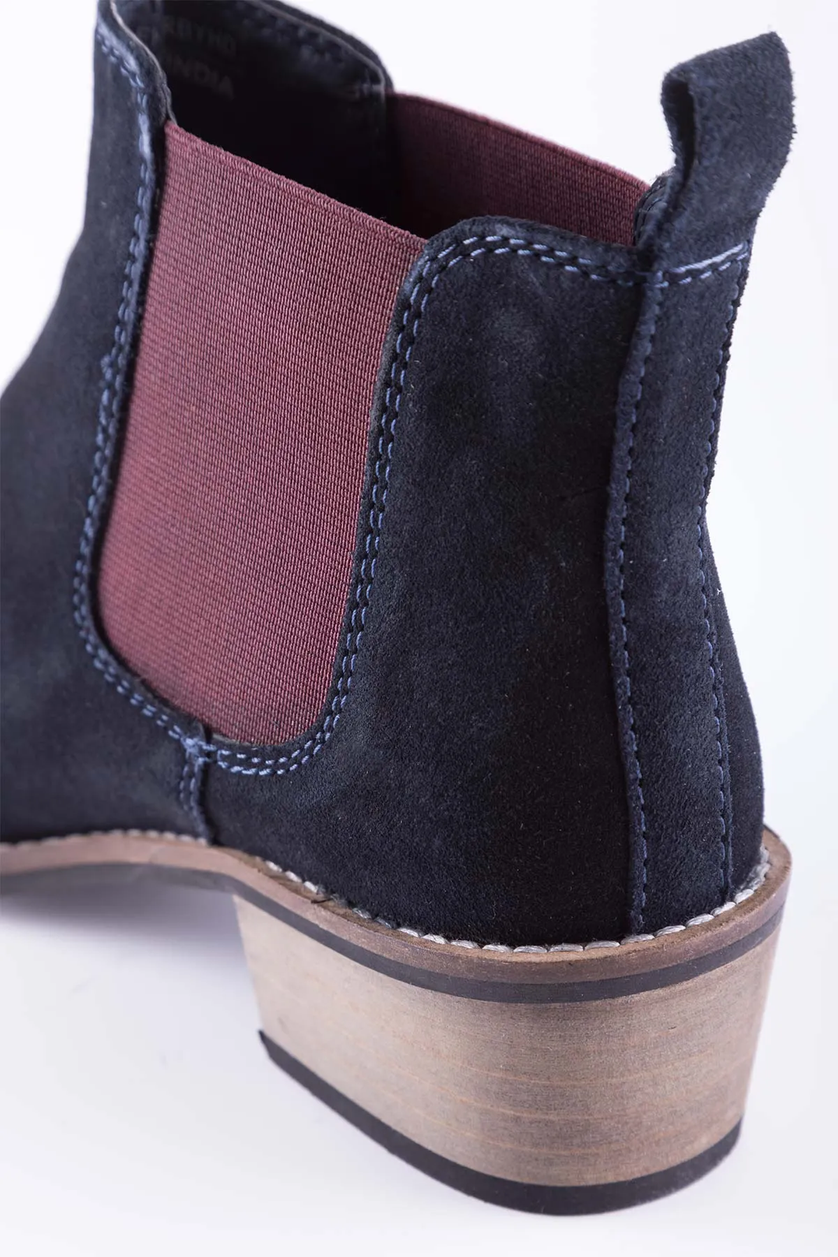 Ladies Kirby Suede Heeled Boots