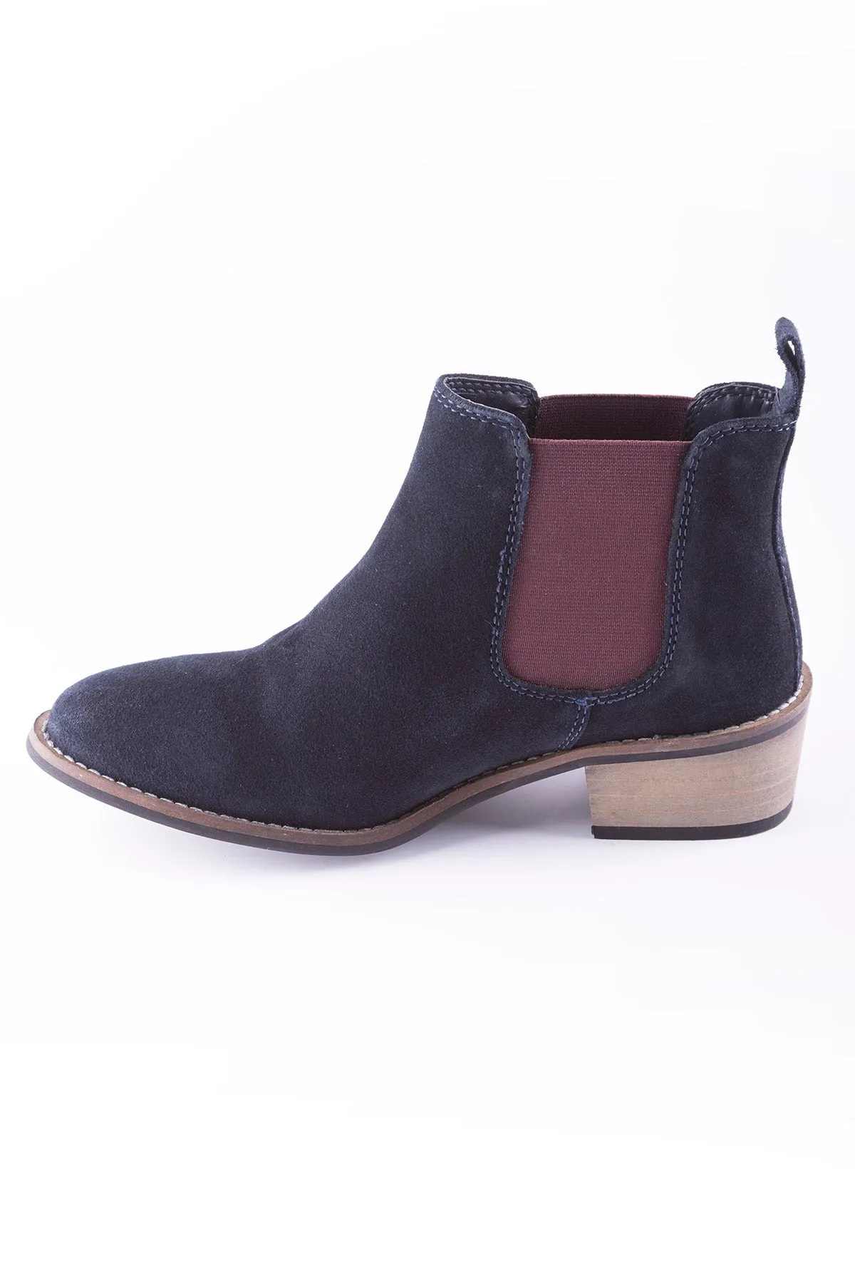 Ladies Kirby Suede Heeled Boots