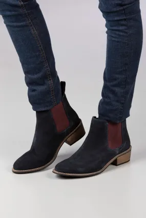 Ladies Kirby Suede Heeled Boots