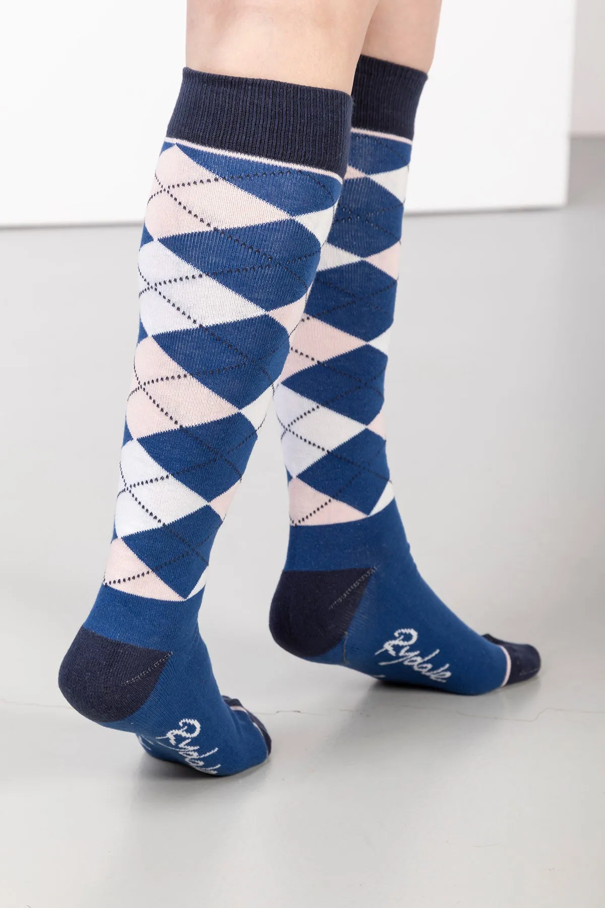 Ladies Knee High Socks -  Argyle II