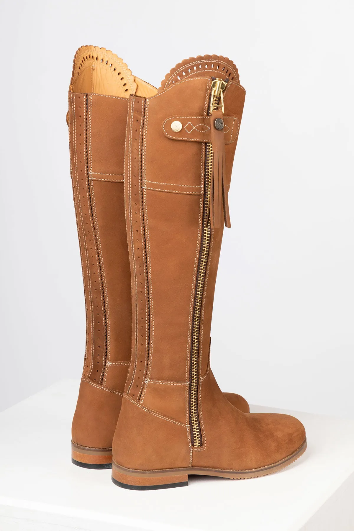 Ladies Nubuck Spanish Riding Boots - Helmsley