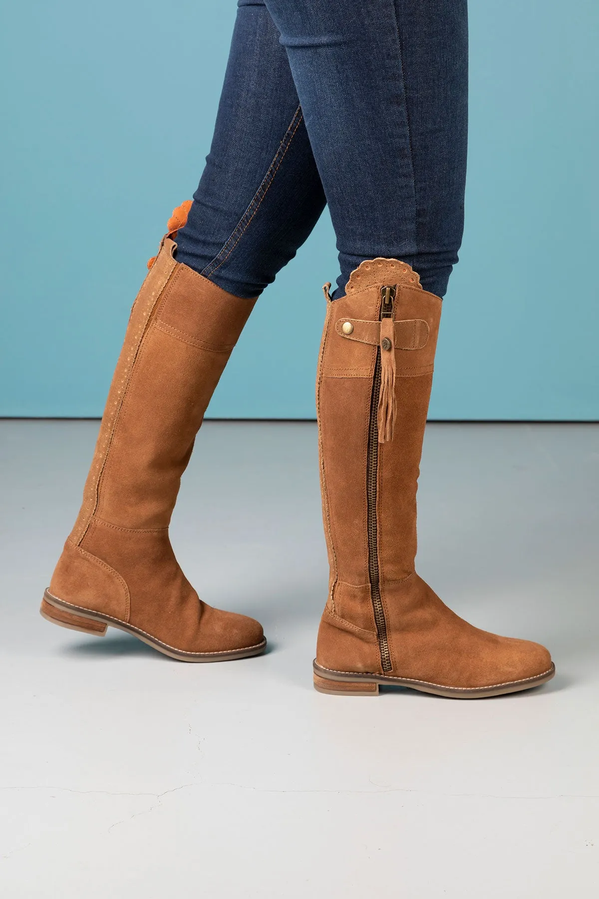 Ladies Tall Suede Boots - Allerton