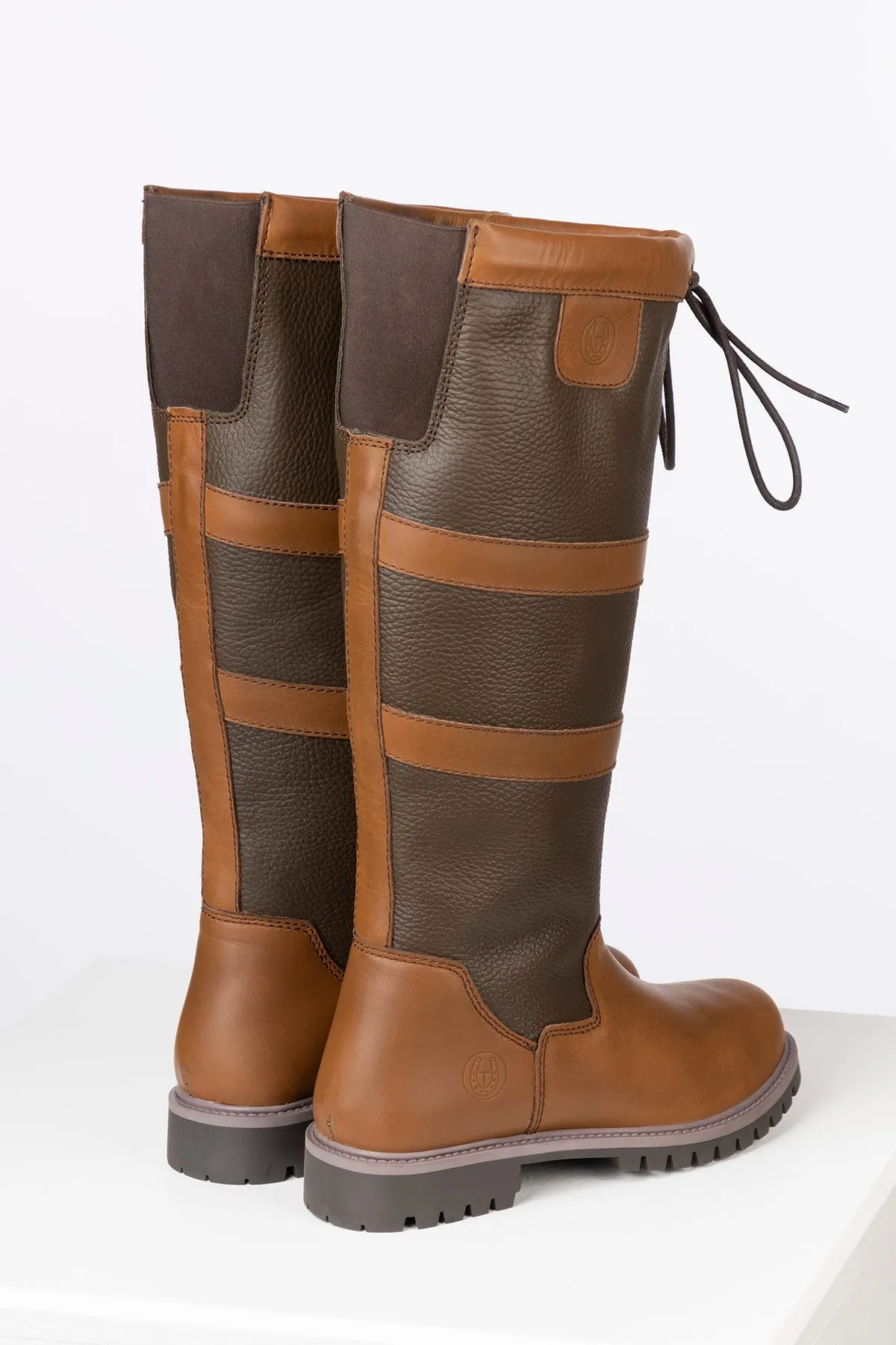 Ladies Wide Fit Tall Leather Boots - Tullymore