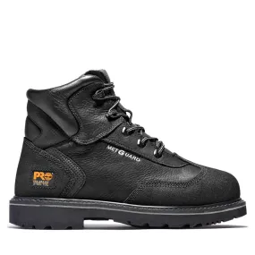 Met Guard 6 Inch Steel-Toe Work Boot Black